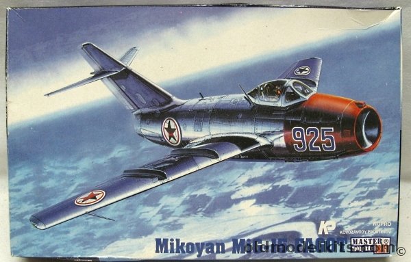 KP 1/72 Mig-15 or Mig-15SB  - North Korean (6 Different Aircraft), F-26 plastic model kit